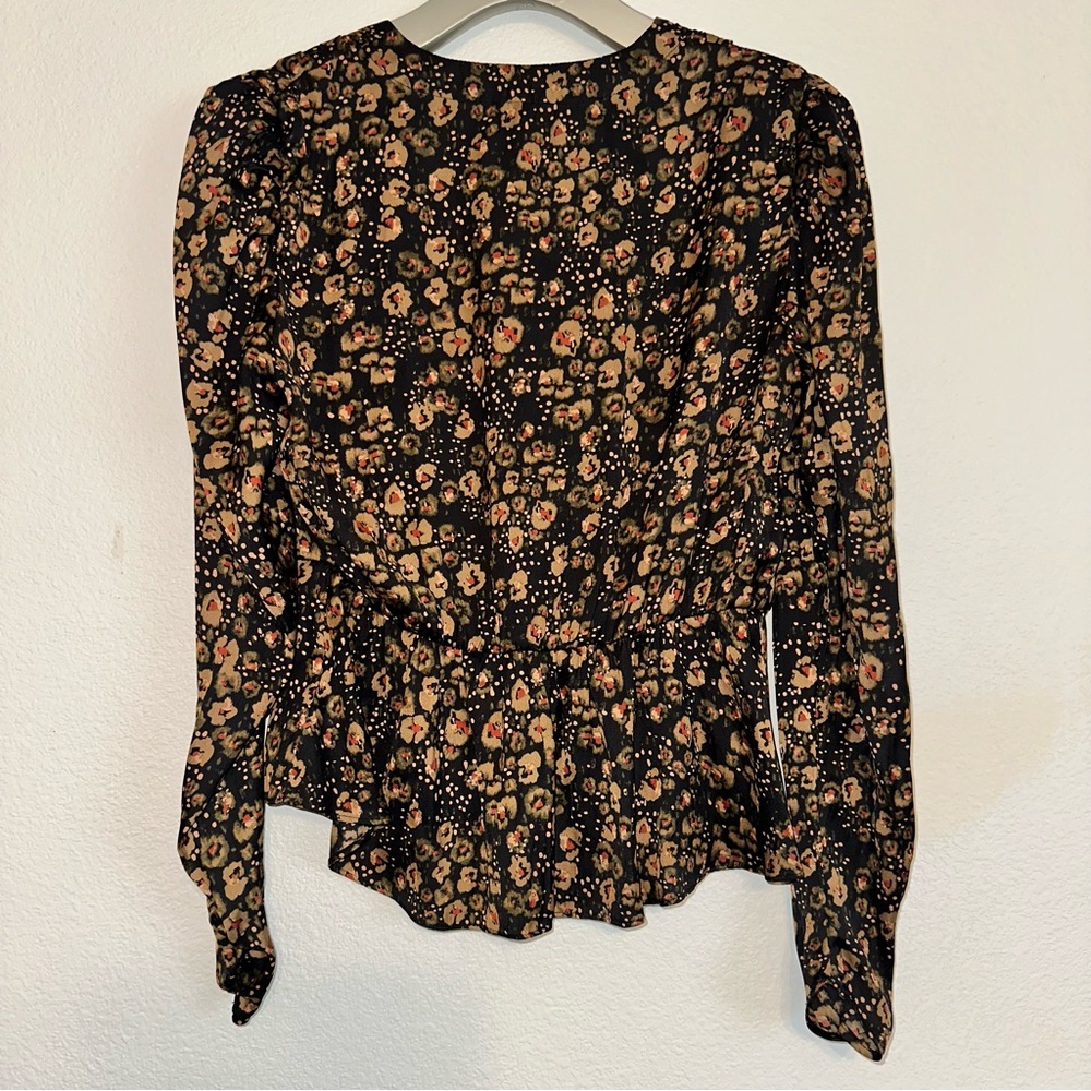 Free People Black Floral Blouse - Picture 9 of 12